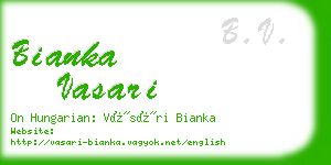 bianka vasari business card